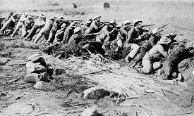 Photo of Boer soldiers fighting