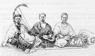 Drawing of Griot Musicians