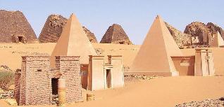 Picture of the Nubian Pyramids of Kush