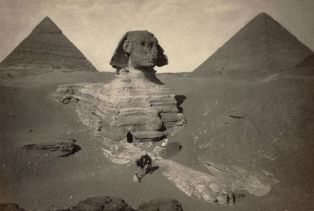 Old picture of the Sphinx