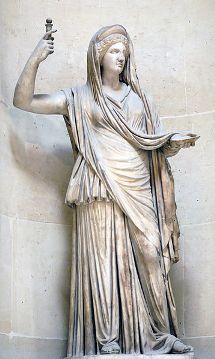 Sculpture of the Greek goddess Hera