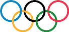 Colorful rings of the Olympic games