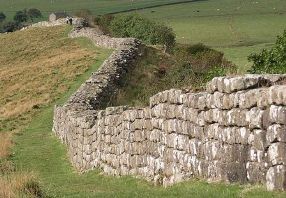 Picture of Hadrian's Wall in England