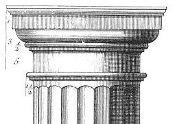 Sketch of a Doric style column
