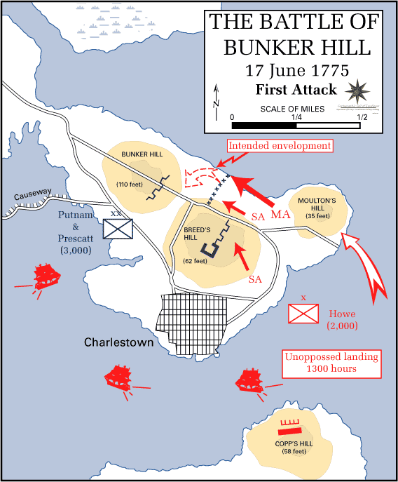 Battle Of Bunker Hill Map 