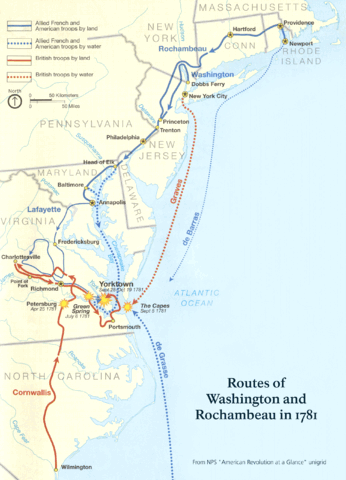 Small Map of the Routes to the Battle