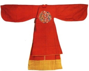 Silk robe worn during Ming Dynasty