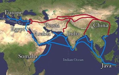 Silk road map