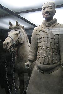 A soldier and his horse