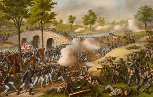 Painting of the Battle of Antietam