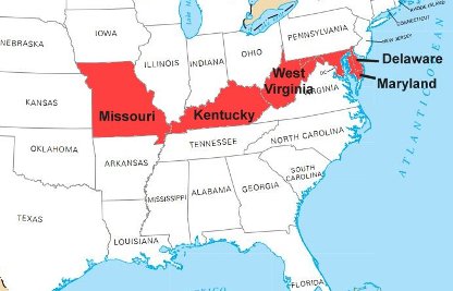 border dixon virginia delaware kentucky considered