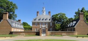 Entrance to Governor's home in Williamsburg