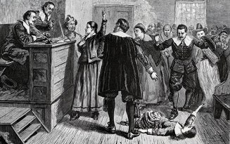 Engraving of the Salem Witch Trials