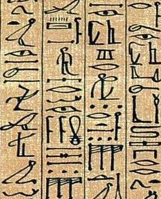 ancient egyptian writing