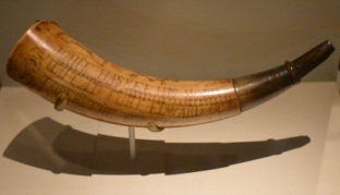 Colonial era powder horn