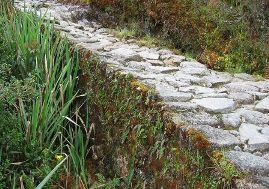 The remains of an Ancient Inca road