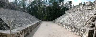 Maya ball court architecture