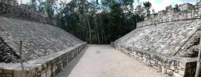 Maya ball court