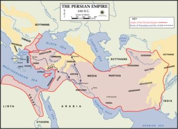Map of the First Persian Empire