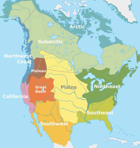 Native American Cultural Regions Comparison Chart