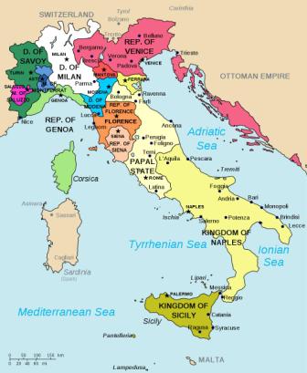 Map Of Italian City States During The Renaissance Renaissance for Kids: Italian City States