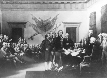 Signing the Declaration of Independence