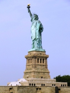 View of the Statue of Liberty