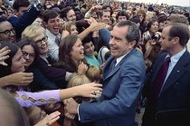 Richard Nixon in crowd