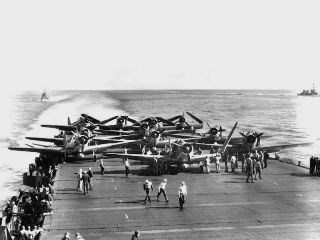 Deck of an aircraft carrier