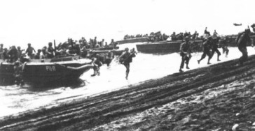 Marines storm ashore across Guadalcanal's beaches