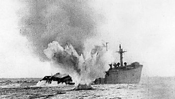 U-boat sinks ship in Atlantic