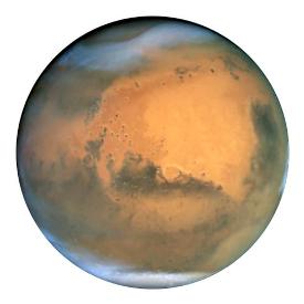 Planet Mars Globe