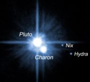 Pluto with 3 moons