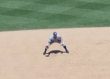 Baseball fielding stance