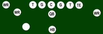 single back football formation