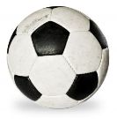 Black and white soccer ball