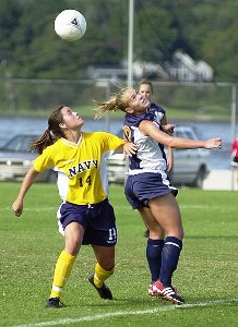 Soccer player defending