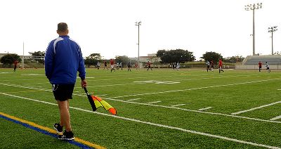 Side judge with flag